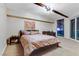 Spacious bedroom with city views, a king-size bed and a work desk at 2777 Paradise Rd # 2001, Las Vegas, NV 89109