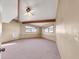 Spacious bedroom with vaulted ceilings and carpet flooring at 3281 Mark Rd, Pahrump, NV 89060