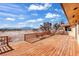 Large deck with scenic views and mountain backdrop at 3281 Mark Rd, Pahrump, NV 89060