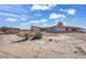 Unique home exterior with desert landscaping at 3281 Mark Rd, Pahrump, NV 89060