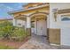 Elegant entryway with double doors and a brick walkway at 394 Gatlinburg Ct, Henderson, NV 89012