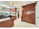 Spacious home office with built-in cabinetry, desk and large closet at 394 Gatlinburg Ct, Henderson, NV 89012