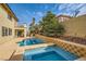 Inviting backyard oasis with a sparkling pool and spa at 394 Gatlinburg Ct, Henderson, NV 89012