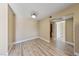 Simple dining area or small home office with wood-look floors at 5098 River Glen Dr # 220, Las Vegas, NV 89103