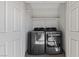 Laundry closet with washer and dryer included at 5098 River Glen Dr # 220, Las Vegas, NV 89103