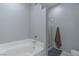 Bathroom with bathtub, shower, and updated vanity at 5650 E Sahara Ave # 1012, Las Vegas, NV 89142