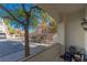 Small patio with view of landscaping and parking lot at 5650 E Sahara Ave # 1012, Las Vegas, NV 89142