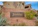 Attractive Jasmine Ranch community entrance sign with lush landscaping and inviting architecture at 5855 Valley Dr # 2045, North Las Vegas, NV 89031