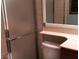 Small bathroom with shower, toilet and vanity at 6681 Bubbling Brook Dr # A, Las Vegas, NV 89107
