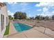 Private backyard oasis featuring a sparkling pool at 7457 Painted Shadows Way, Las Vegas, NV 89149