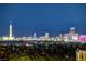 Night view of city skyline from balcony at 9101 Alta Dr # 502, Las Vegas, NV 89145