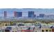 Aerial view showcasing city skyline and community at 9101 Alta Dr # 502, Las Vegas, NV 89145