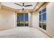 Bright bedroom featuring city views and private balcony access at 9101 Alta Dr # 502, Las Vegas, NV 89145