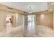 Elegant dining room with chandelier and tile flooring at 9101 Alta Dr # 502, Las Vegas, NV 89145