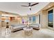 Open living area with hardwood floors and city views at 9101 Alta Dr # 502, Las Vegas, NV 89145