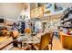 Open concept dining room with a unique design and kitchen access at 919 Havre Ave, Henderson, NV 89015