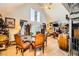 Unique dining room with a glass-top table and eclectic decor at 919 Havre Ave, Henderson, NV 89015