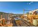 Relaxing patio with fire pit and comfortable seating, offering scenic views at 919 Havre Ave, Henderson, NV 89015