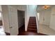 Elegant staircase with storage space under the stairs at 9763 Waukegan Ave, Las Vegas, NV 89148