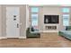 Bright entryway with modern door and hardwood floors at 10301 Fairview Ridge Ct, Las Vegas, NV 89166