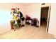 Small bedroom with tile floors and storage at 1303 Darlene Way # 102B, Boulder City, NV 89005
