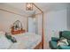 Bedroom with a queen-size bed, built-in closet, and sitting chair at 4829 E Beacon Ridge Dr, Pahrump, NV 89061