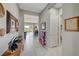 Open entryway with tile floors and views to the living room and backyard at 4829 E Beacon Ridge Dr, Pahrump, NV 89061
