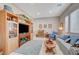 Comfortable living room with built-in shelving and a cozy atmosphere at 4829 E Beacon Ridge Dr, Pahrump, NV 89061