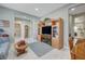 Bright and spacious living area with built-in entertainment center at 4829 E Beacon Ridge Dr, Pahrump, NV 89061