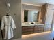 Spa-like bathroom with double vanity and modern fixtures at 700 W Carson Ave # 808, Las Vegas, NV 89106