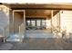 Back patio with double doors and metal railing at 749 Rossmore Dr, Las Vegas, NV 89110
