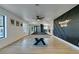 Game room featuring a pool table and a stylish accent wall at 1860 Ski Slope Cir, Las Vegas, NV 89117