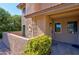 Front view of townhome with walkway and landscaping at 3357 Narod St, Las Vegas, NV 89121