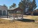 Relaxing patio area with gazebo and seating at 390 China St, Pahrump, NV 89048