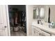 Bathroom with a double vanity and walk-in closet at 5271 Deanna St, Pahrump, NV 89048