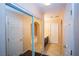 Bathroom with double sinks, tiled floors, and a shower at 6068 Laughing Creek St, Las Vegas, NV 89148