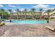 Inviting community pool with surrounding patio at 10375 Pescado Ln, Las Vegas, NV 89135