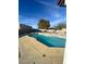 Clean lines and refreshing blue water in this inviting pool at 1590 Mustang Dr, Henderson, NV 89002