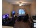 Bedroom featuring dual monitors and dedicated gaming area at 181 Elexese Ct, Las Vegas, NV 89183