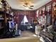 Themed bedroom with sports memorabilia at 181 Elexese Ct, Las Vegas, NV 89183