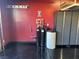 Spacious garage with black epoxy flooring and well water system at 181 Elexese Ct, Las Vegas, NV 89183