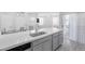 Modern kitchen with stainless steel sink and gray cabinets at 2251 Wigwam Pkwy # 218, Henderson, NV 89074