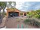 Spacious backyard with screened patio and landscaping at 2520 Links Dr, Laughlin, NV 89029