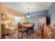 Formal dining room featuring a wood table and antique hutch at 2520 Links Dr, Laughlin, NV 89029