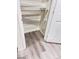 Pantry with wire shelving and gray vinyl plank flooring at 4202 Mango Tree Ct, Las Vegas, NV 89115