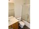 Clean bathroom, featuring a single sink and shower/tub at 43 Pangloss St, Henderson, NV 89002