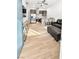 Open floorplan with modern kitchen and living room at 52 Reverie Heights Ave, Henderson, NV 89011