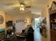 Spacious living room with fireplace and plenty of natural light at 5400 Paul Kurtz Way # 102, Las Vegas, NV 89108