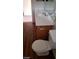 Bathroom with sink and toilet at 5987 Stone Hollow Ave, Las Vegas, NV 89156