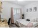 Cozy bedroom with queen bed and built-in workspace at 600 N Carriage Hill Dr # 1108, Las Vegas, NV 89138
